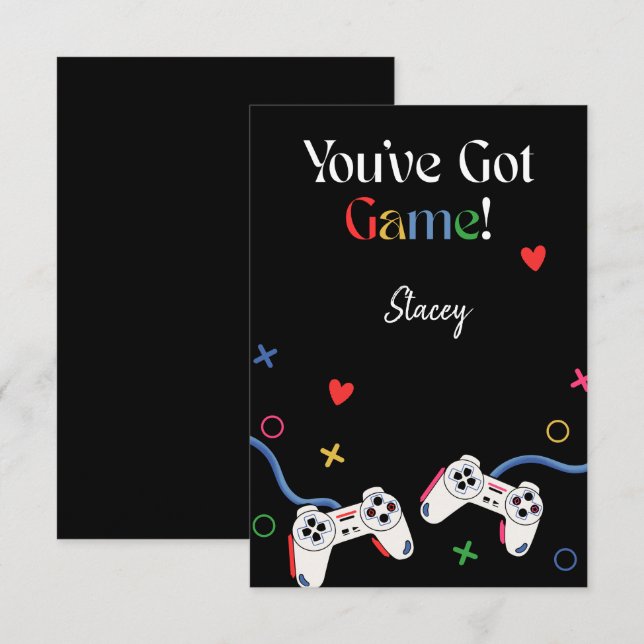 Classroom Valentine Video Gamer (Front/Back)