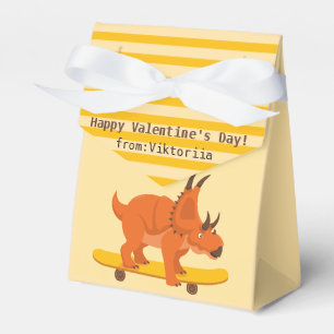 Classroom Valentine's Day dinosaur funny cute Favor Box