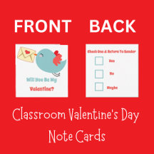 Classroom Valentine's Day Little Birdie Love