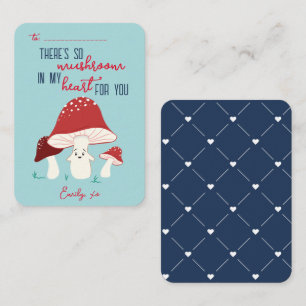 Classroom Valentine's Day So Mushroom Heart Card