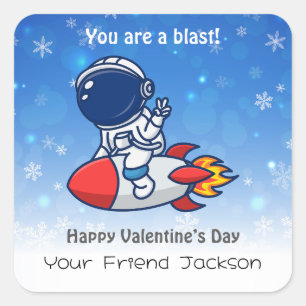 Classroom Valentine's Day Square Sticker