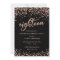 Classy 18th Birthday Invitation Rose Gold Confetti