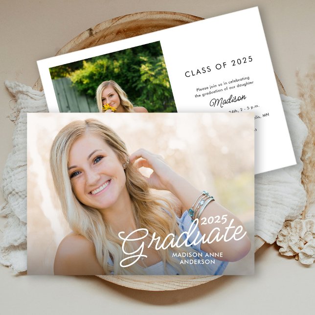 Classy 2026 Graduation Horizontal Photo Invitation (Creator Uploaded)