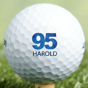 Classy 95th Birthday - 95 Years Blue Name Gift Golf Balls