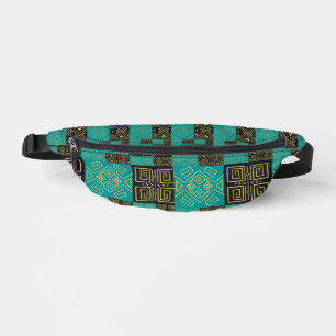 Classy African Tiles Line Art Pattern Fanny Pack