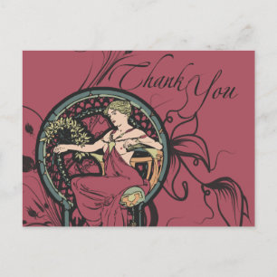 Classy Alphonse Mucha Merci Cartes