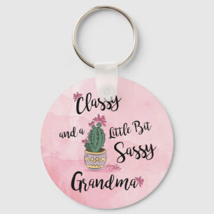 Classy And A Little Bit Sassy Grandma Keychain