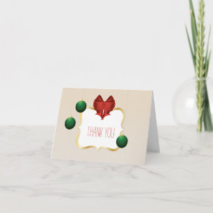 Classy and customizable striped pattern Thank You Card