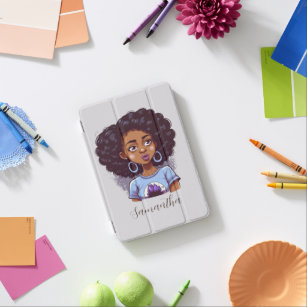 Classy and Elegant Afro Woman iPad Mini Cover