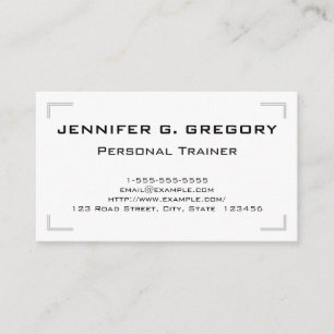Classy and Elegant Personal Trainer Business Card
