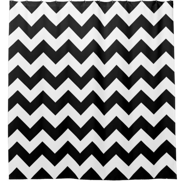 Classy and Modern Black and White Chevron Pattern (Front)