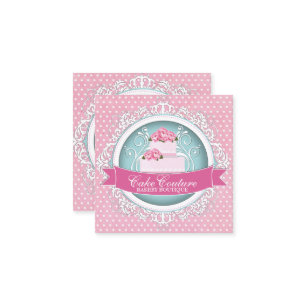 Classy and Modern Cake Designer Business Cards