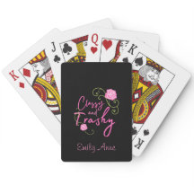 Classy and Trashy Pink Rose Personalized