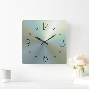 Classy Atmospheric Silver Effect Plain Wall Clocks