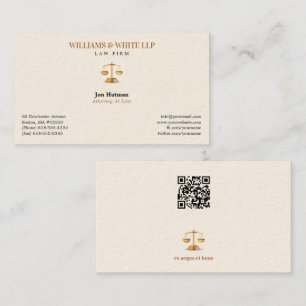 Classy Attorney at Law   Lawyer Business Card