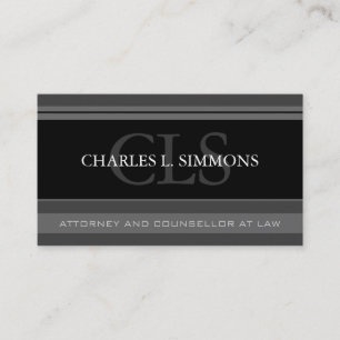 Classy Attorney Business Card