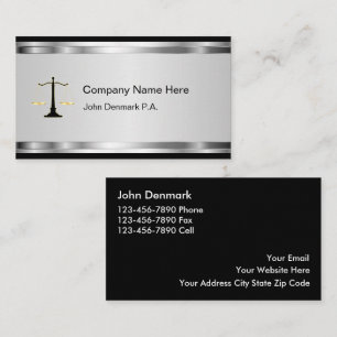 Classy Attorney Business Cards