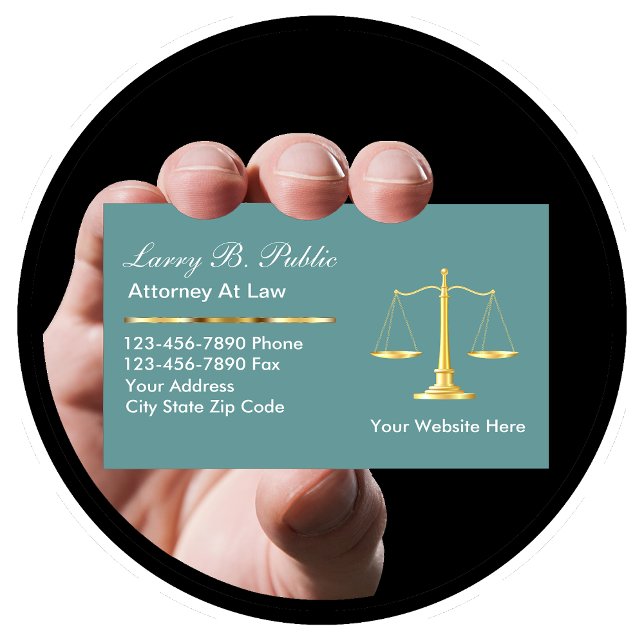 Classy Attorney Business Cards (Creator Uploaded)