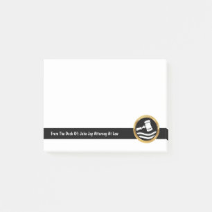 Classy Attorney Logo Template Sticky Notes