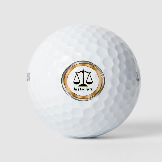 Classy Attorney Theme Golf Balls (Front)