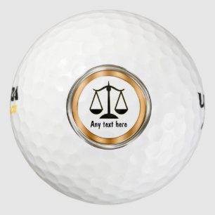 Classy Attorney Theme Golf Balls