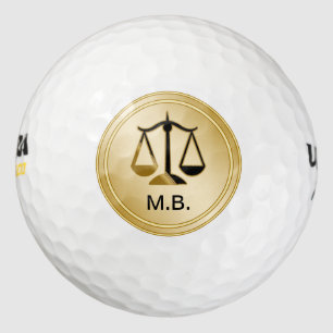 Classy Attorney Theme Golf Balls