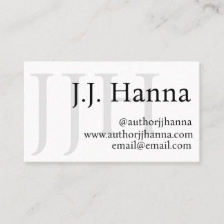 Classy Author Business Card