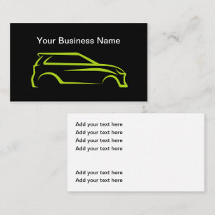 Classy Automotive Business Card Cool Design