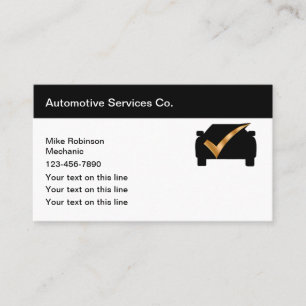 Classy Automotive Services Business Card Template