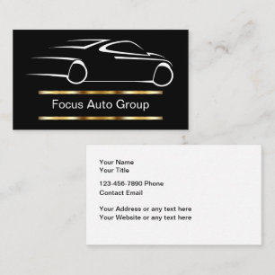 Classy Automotive Theme Business Cards