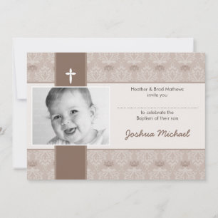 CLASSY BAPTISM INVITES :: pretty 4L