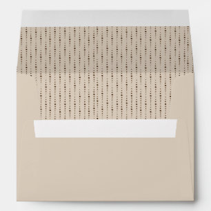 Classy Beige Ornate Return Address Envelo Envelope