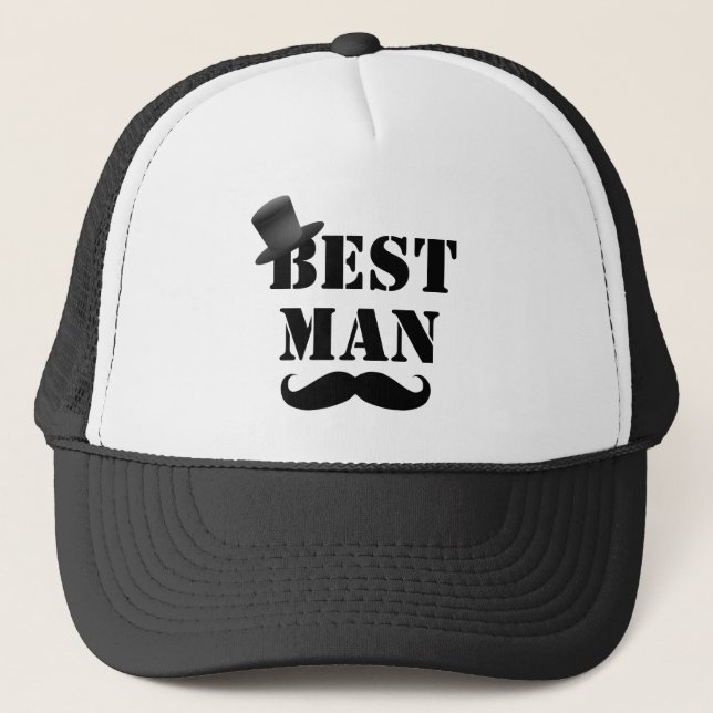 Classy Best Man Trucker Hat (Front)