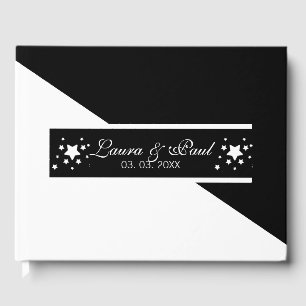 Classy Black And White Guest Book