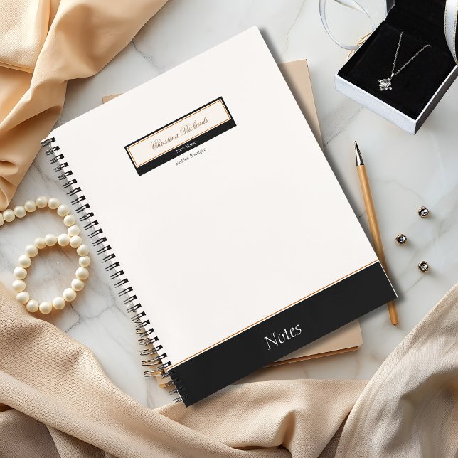 Classy Black Ivory Notebook (Creator Uploaded)