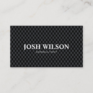 Classy Black Professional Consultant Business Business Card
