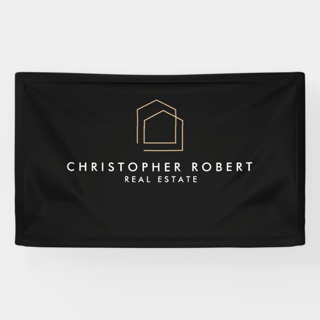 Classy Black Real Estate Banner (Horizontal)