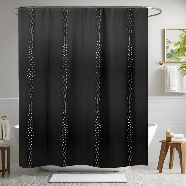 Classy Black Shower Curtain (Creator Uploaded)