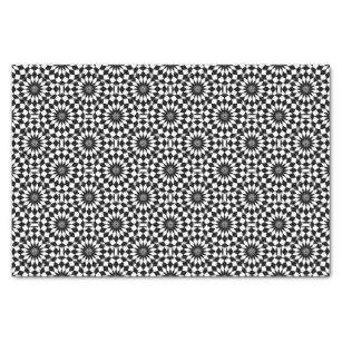 Classy Black White Geometric Illusion Pattern Tissue Paper