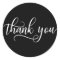 Classy Black White Script Calligraphy Thank You