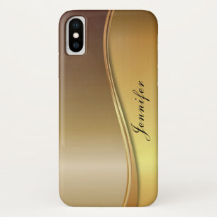Classy bling chic gold design monogram Case-Mate iPhone case