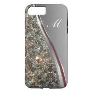 Classy Bling Monogram Design Case-Mate iPhone Case