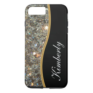 Classy Bling Monogram Style iPhone 8 Plus/7 Plus Case