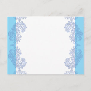 Classy blue invitation template