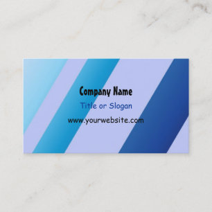 Classy Blue Stripe Design Business Card