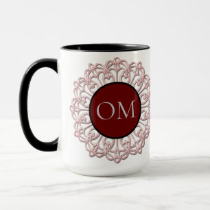 Classy  Blush Pink Mandala OM  Mug