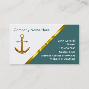 Classy Boat And Yacht Sales Business Cards