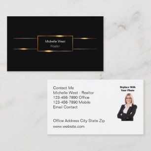 Classy brillant Realtor Portrait Carte de visite