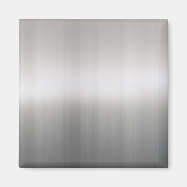 Classy Brushed Aluminum Magnet (Front)