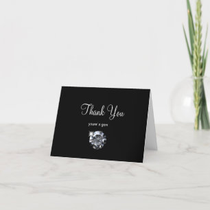 Classy Business Bling Custom Thank You Cards